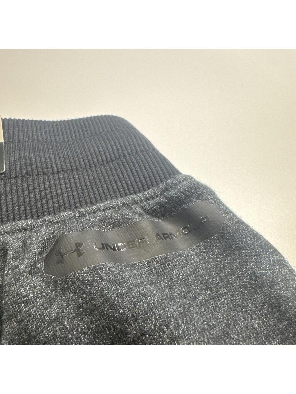 Under Armour Mens Fleece Shorts 10inch Small Gray Black Training Gym Sweatshorts - Picture 5 of 7